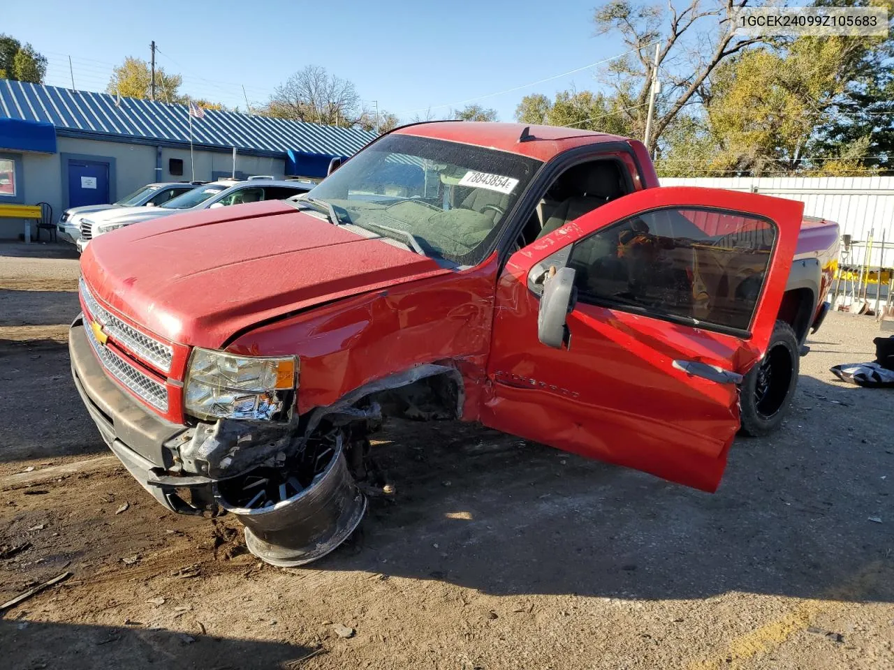 2009 Chevrolet Silverado K1500 Lt VIN: 1GCEK24099Z105683 Lot: 78843854