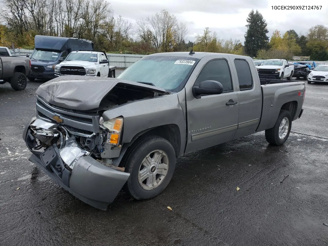 2009 Chevrolet Silverado K1500 Lt VIN: 1GCEK290X9Z124767 Lot: 79323904