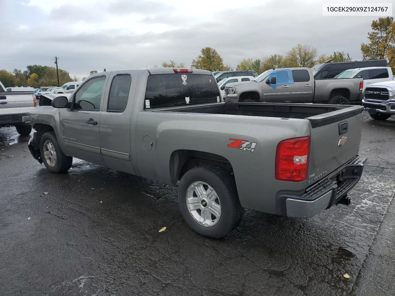 2009 Chevrolet Silverado K1500 Lt VIN: 1GCEK290X9Z124767 Lot: 79323904