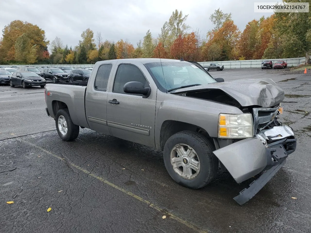 2009 Chevrolet Silverado K1500 Lt VIN: 1GCEK290X9Z124767 Lot: 79323904