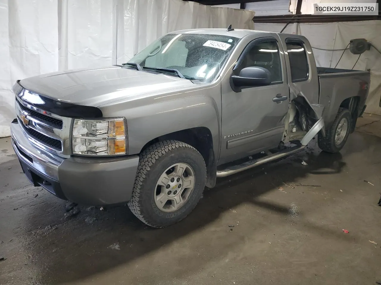 2009 Chevrolet Silverado K1500 Lt VIN: 1GCEK29J19Z231750 Lot: 79425454