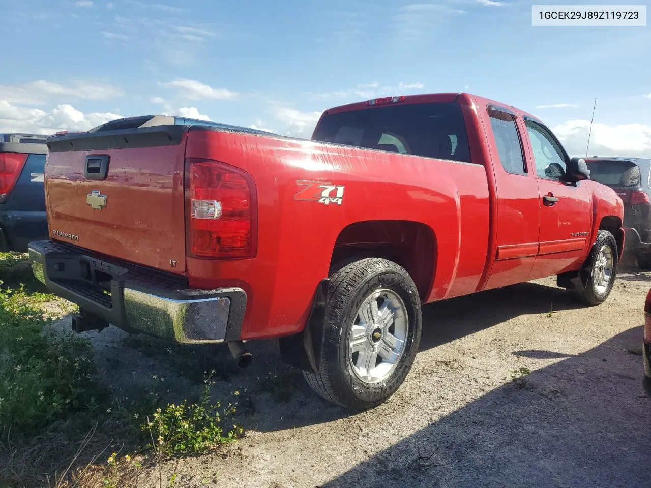 2009 Chevrolet Silverado K1500 Lt VIN: 1GCEK29J89Z119723 Lot: 80279304