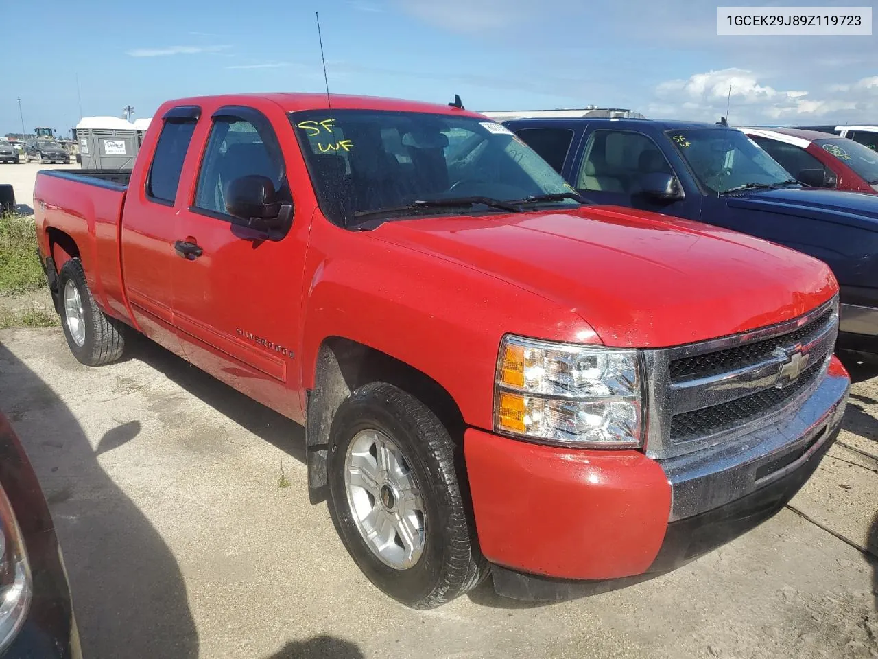 2009 Chevrolet Silverado K1500 Lt VIN: 1GCEK29J89Z119723 Lot: 80279304