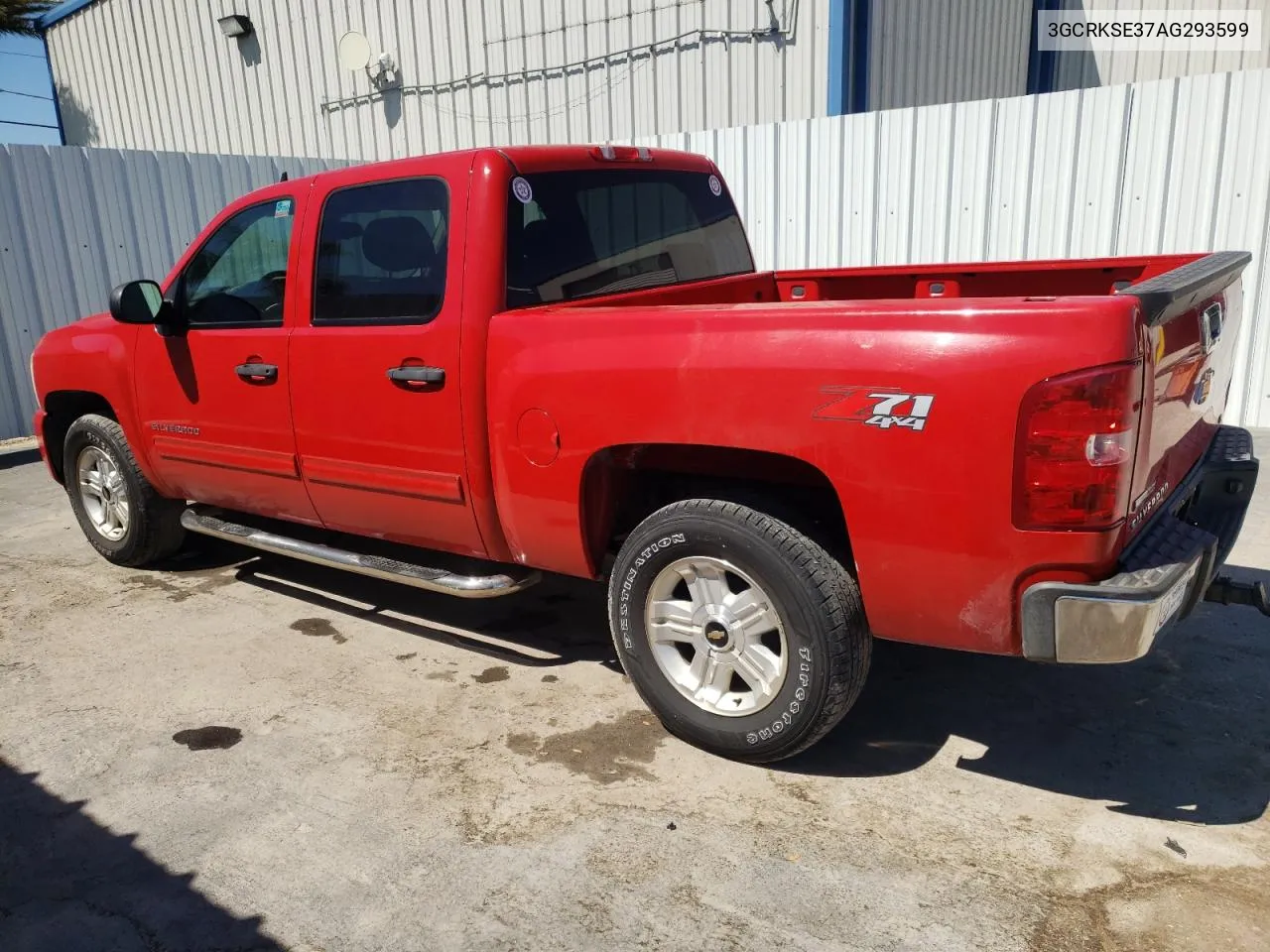 2010 Chevrolet Silverado K1500 Lt VIN: 3GCRKSE37AG293599 Lot: 47618404