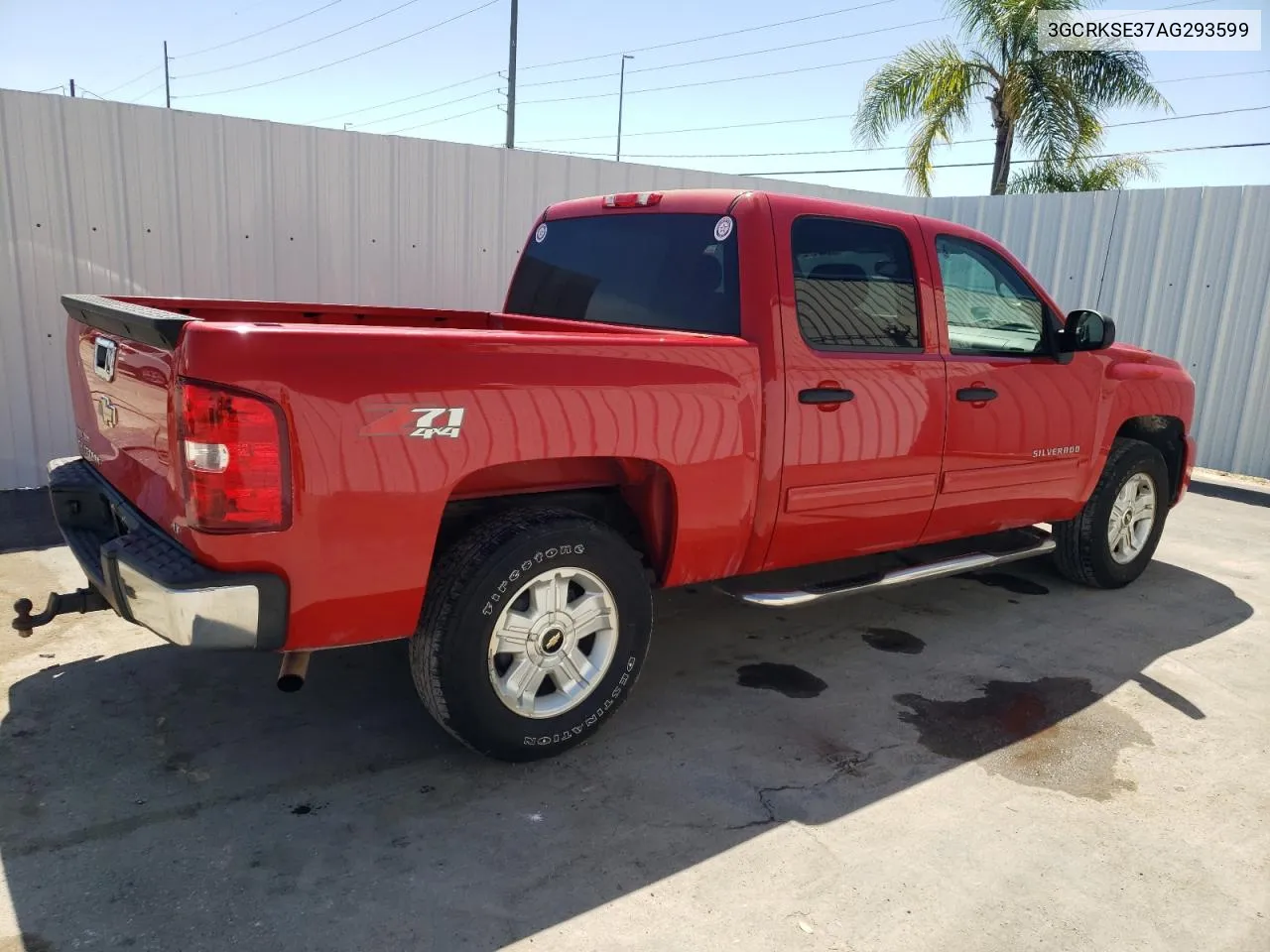 2010 Chevrolet Silverado K1500 Lt VIN: 3GCRKSE37AG293599 Lot: 47618404