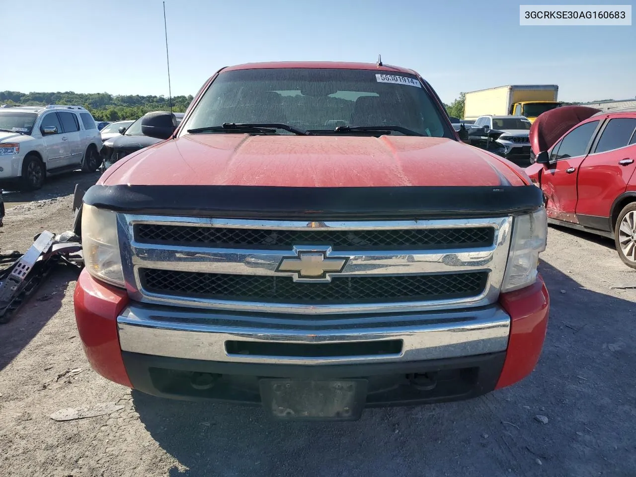 2010 Chevrolet Silverado K1500 Lt VIN: 3GCRKSE30AG160683 Lot: 56301914