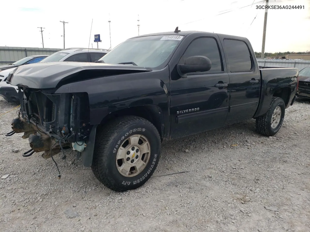 2010 Chevrolet Silverado K1500 Lt VIN: 3GCRKSE36AG244491 Lot: 57551974