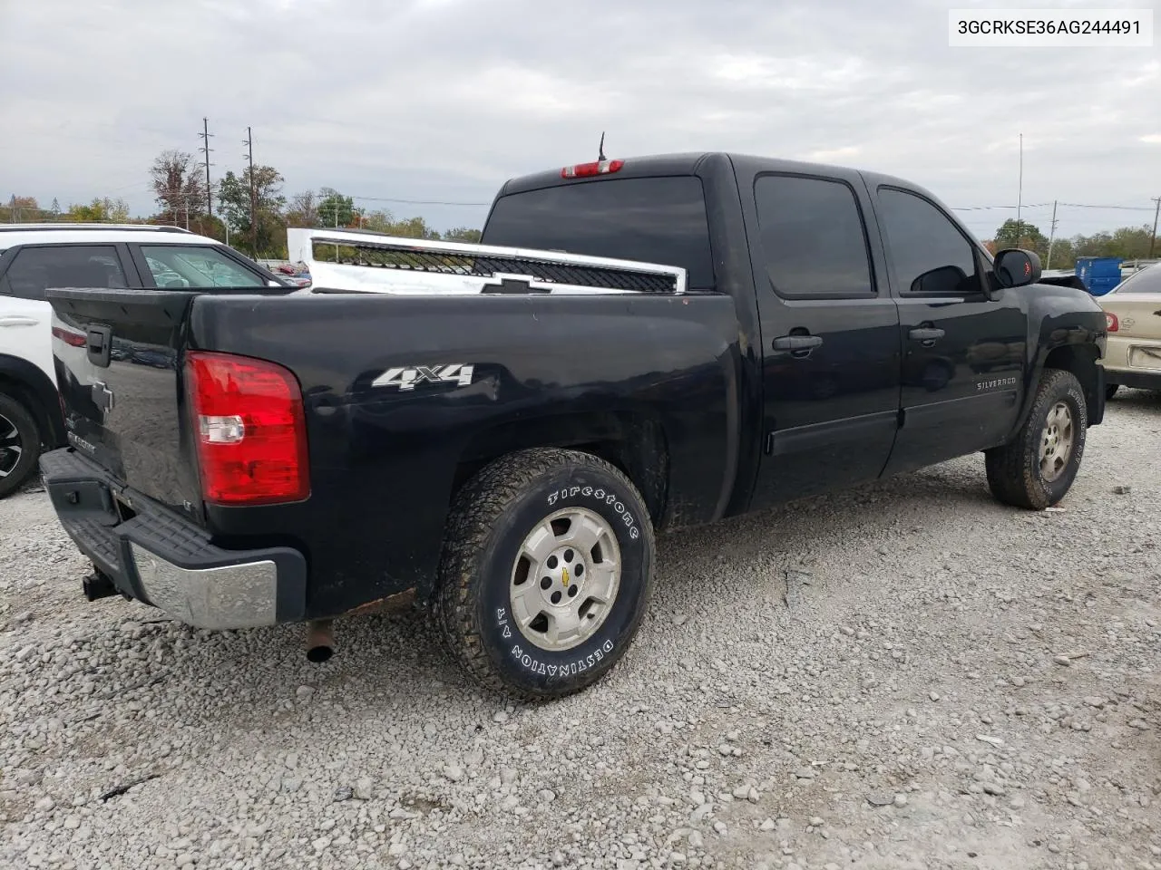 2010 Chevrolet Silverado K1500 Lt VIN: 3GCRKSE36AG244491 Lot: 57551974