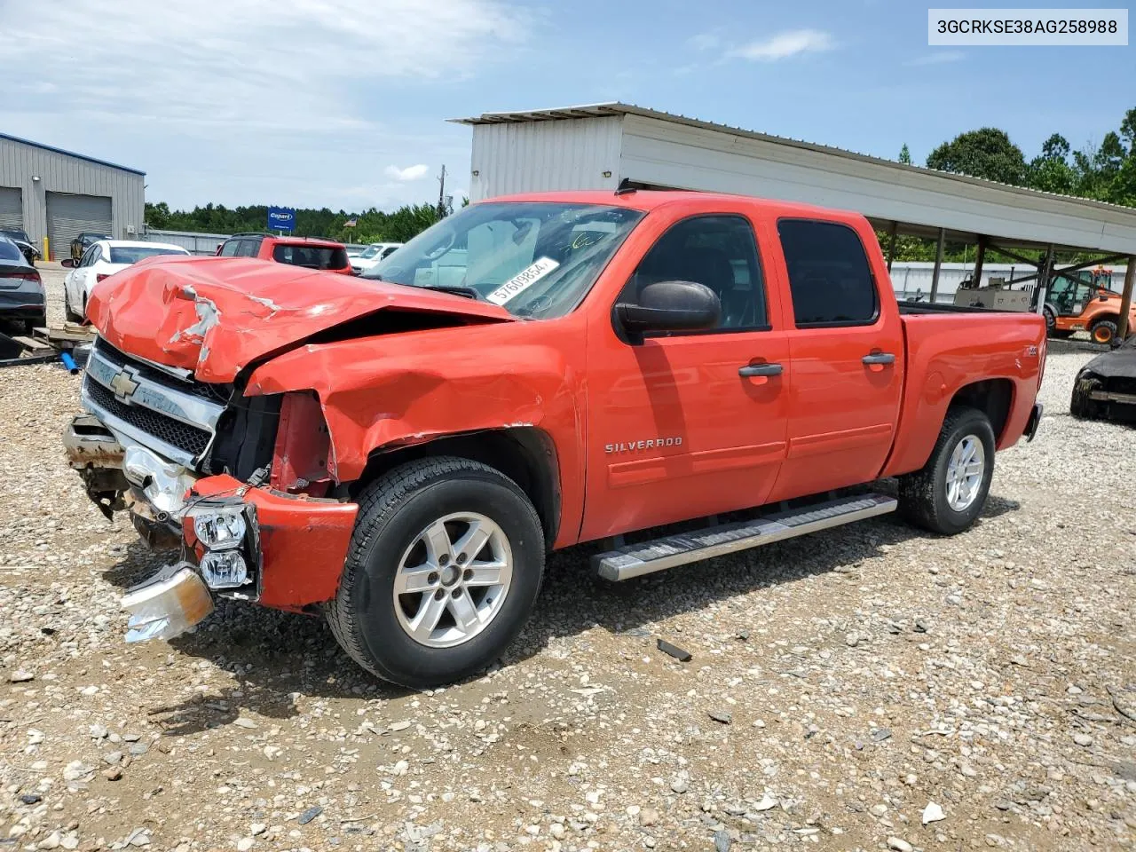 2010 Chevrolet Silverado K1500 Lt VIN: 3GCRKSE38AG258988 Lot: 57609854