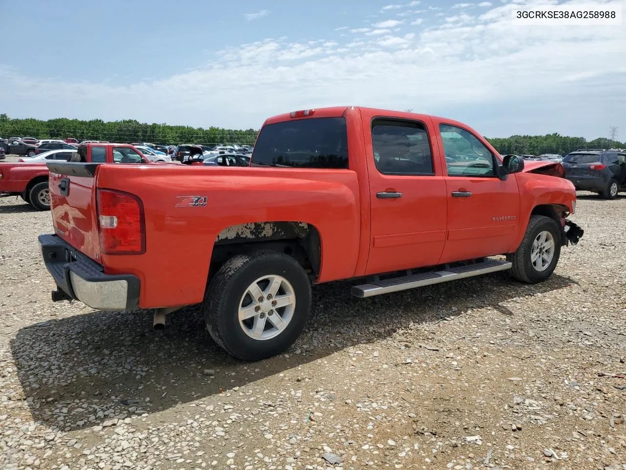 2010 Chevrolet Silverado K1500 Lt VIN: 3GCRKSE38AG258988 Lot: 57609854