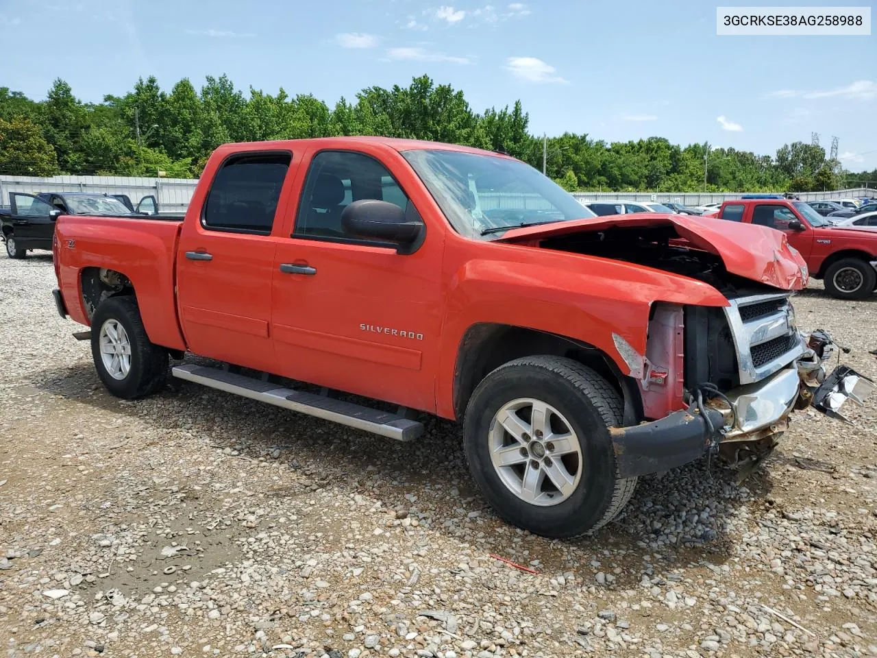 2010 Chevrolet Silverado K1500 Lt VIN: 3GCRKSE38AG258988 Lot: 57609854