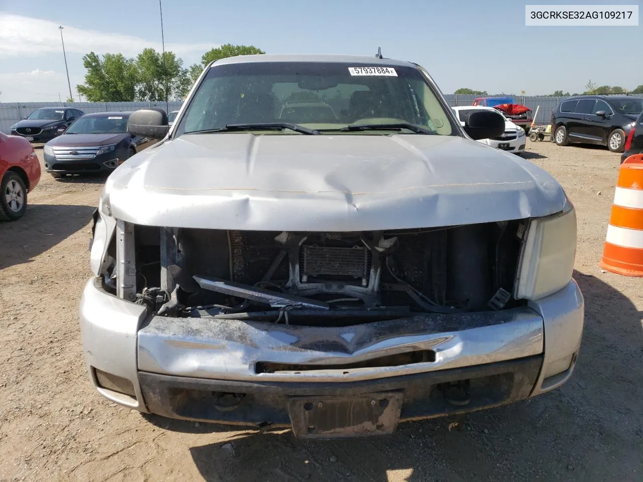 2010 Chevrolet Silverado K1500 Lt VIN: 3GCRKSE32AG109217 Lot: 57937884