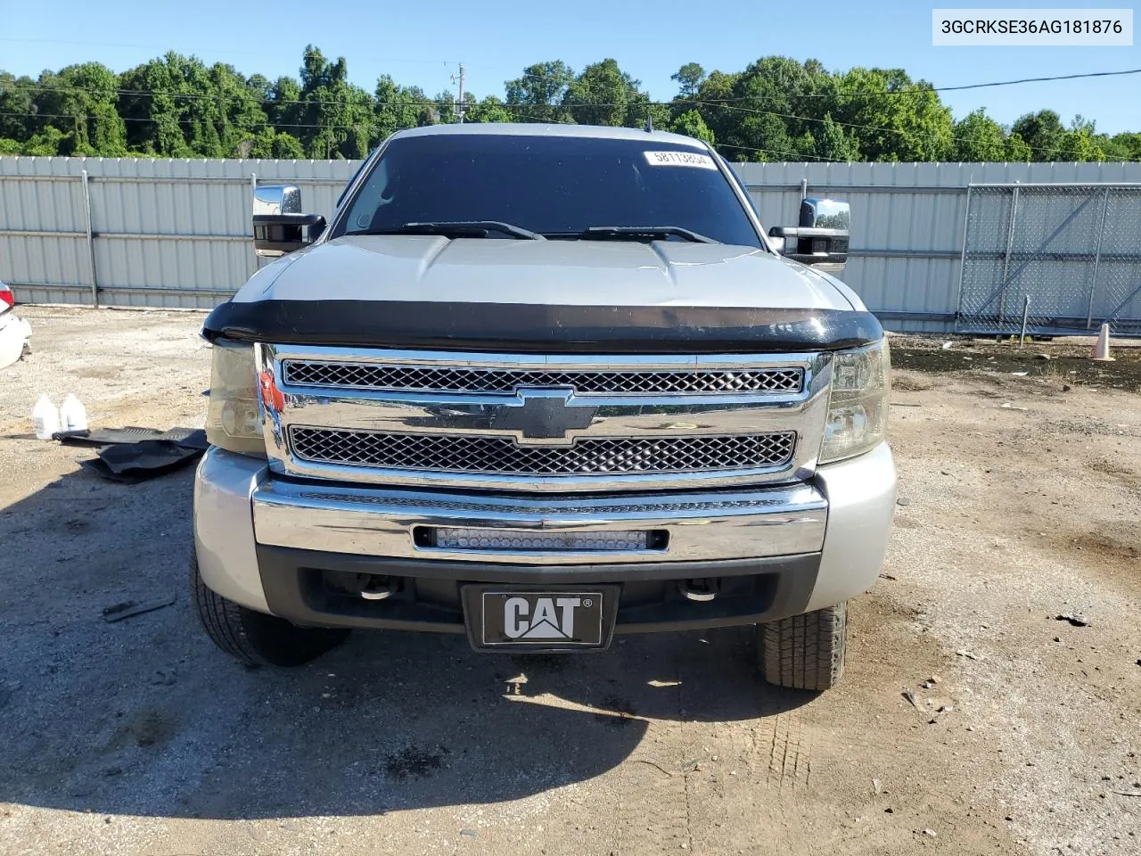 2010 Chevrolet Silverado K1500 Lt VIN: 3GCRKSE36AG181876 Lot: 58113854