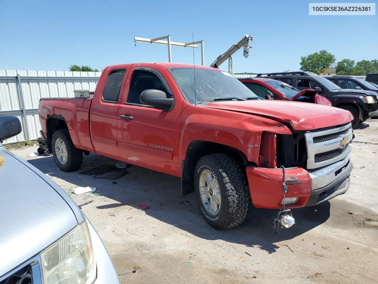 2010 Chevrolet Silverado K1500 Lt VIN: 1GCSKSE36AZ226381 Lot: 58684224