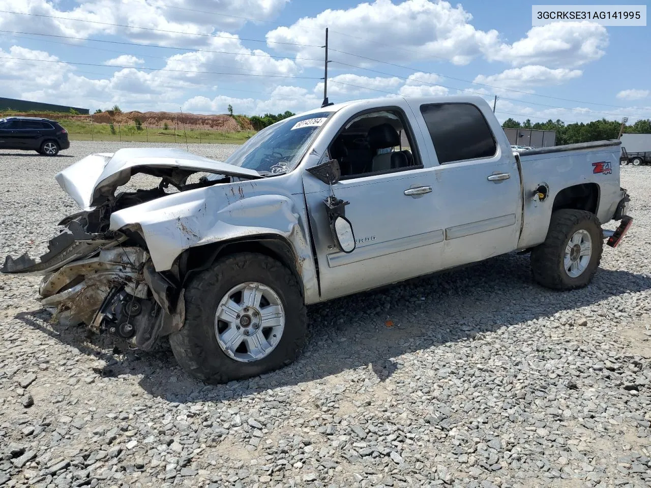 2010 Chevrolet Silverado K1500 Lt VIN: 3GCRKSE31AG141995 Lot: 60143784