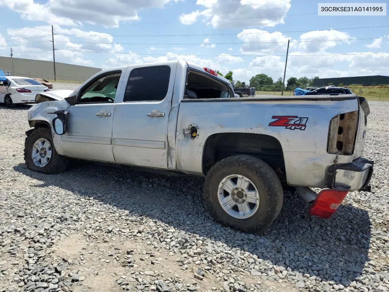 2010 Chevrolet Silverado K1500 Lt VIN: 3GCRKSE31AG141995 Lot: 60143784