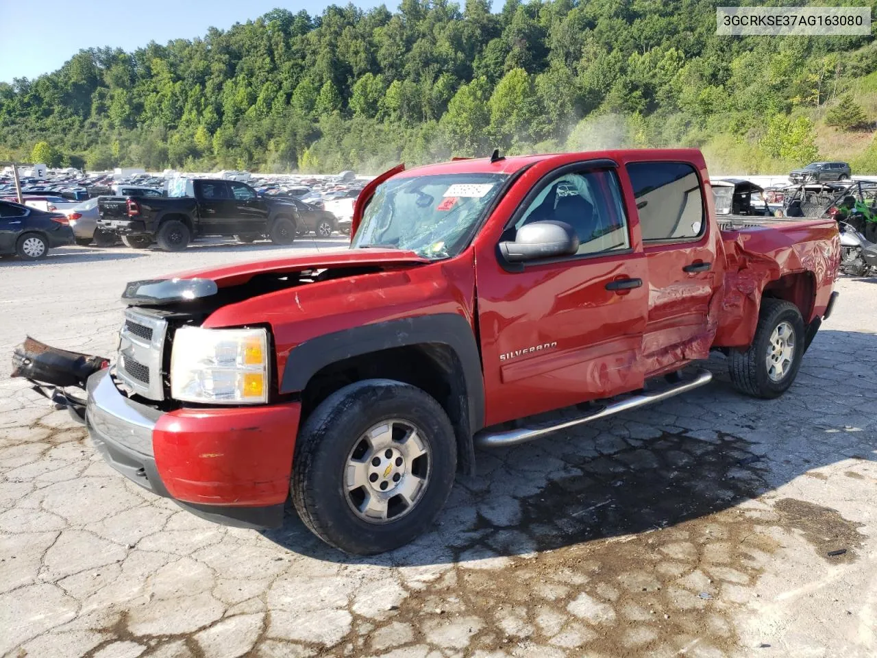 2010 Chevrolet Silverado K1500 Lt VIN: 3GCRKSE37AG163080 Lot: 62896184