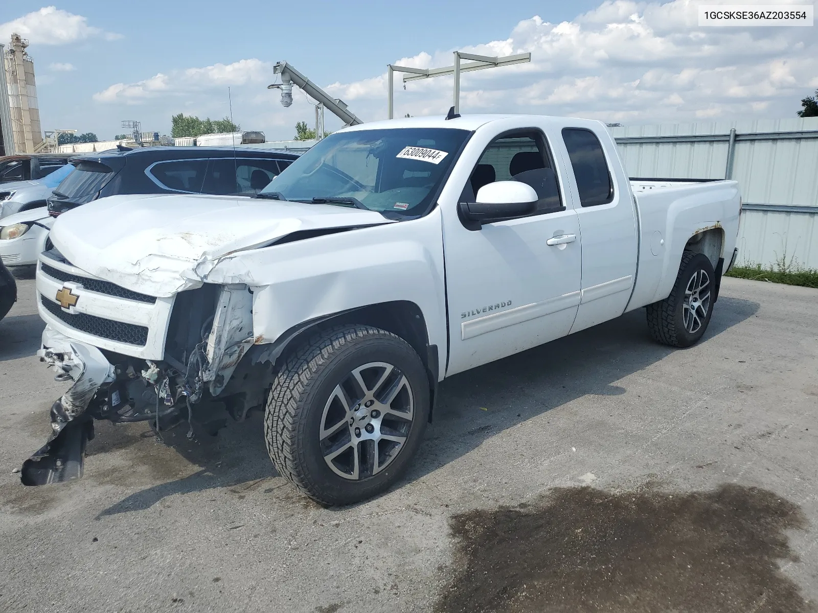 2010 Chevrolet Silverado K1500 Lt VIN: 1GCSKSE36AZ203554 Lot: 63009044