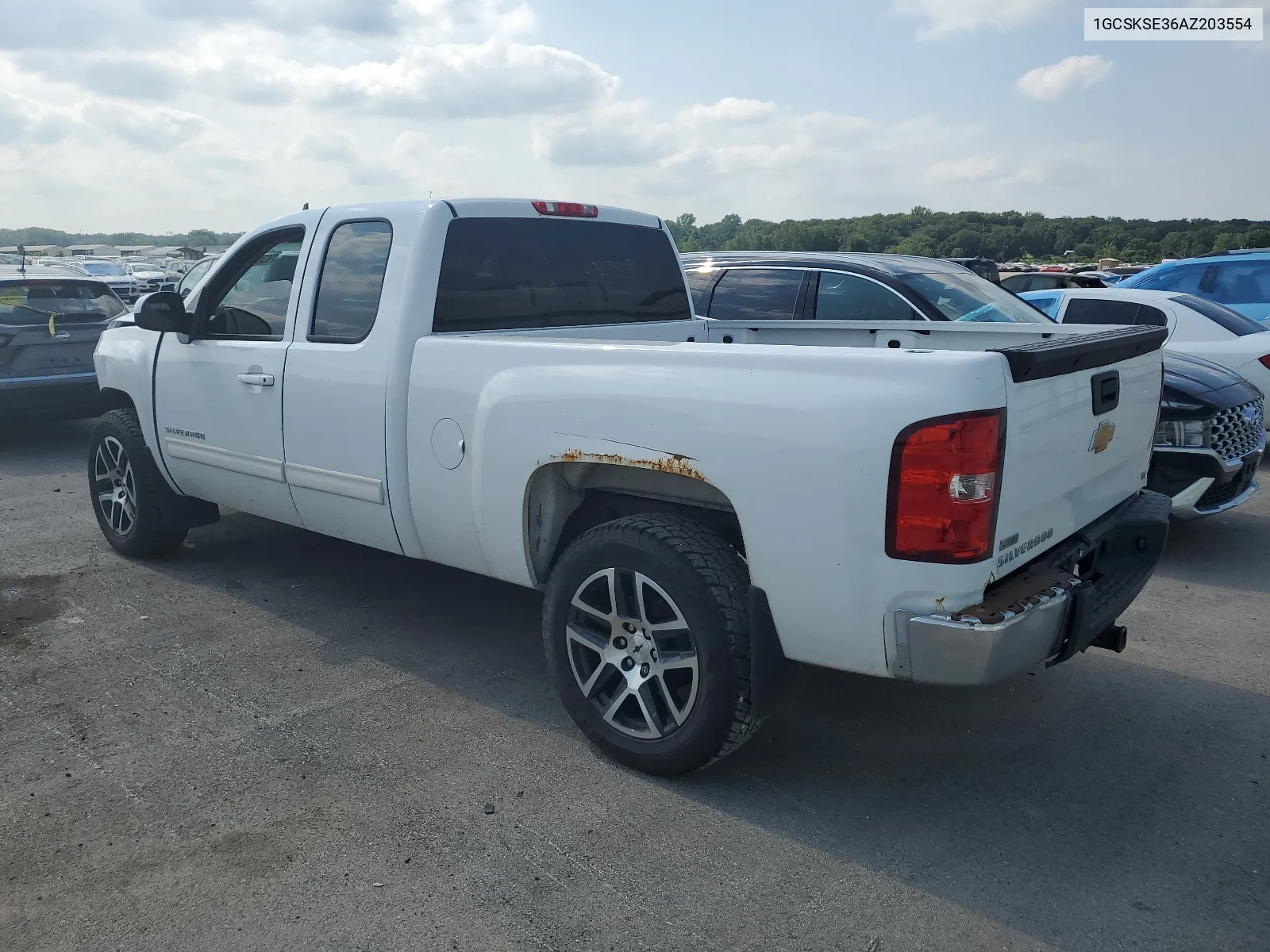 2010 Chevrolet Silverado K1500 Lt VIN: 1GCSKSE36AZ203554 Lot: 63009044