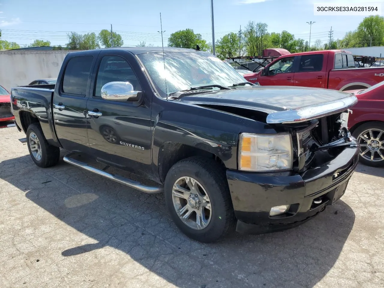 2010 Chevrolet Silverado K1500 Lt VIN: 3GCRKSE33AG281594 Lot: 63242154