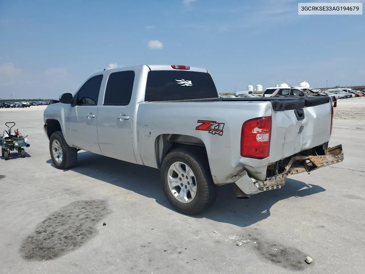 2010 Chevrolet Silverado K1500 Lt VIN: 3GCRKSE33AG194679 Lot: 67067664