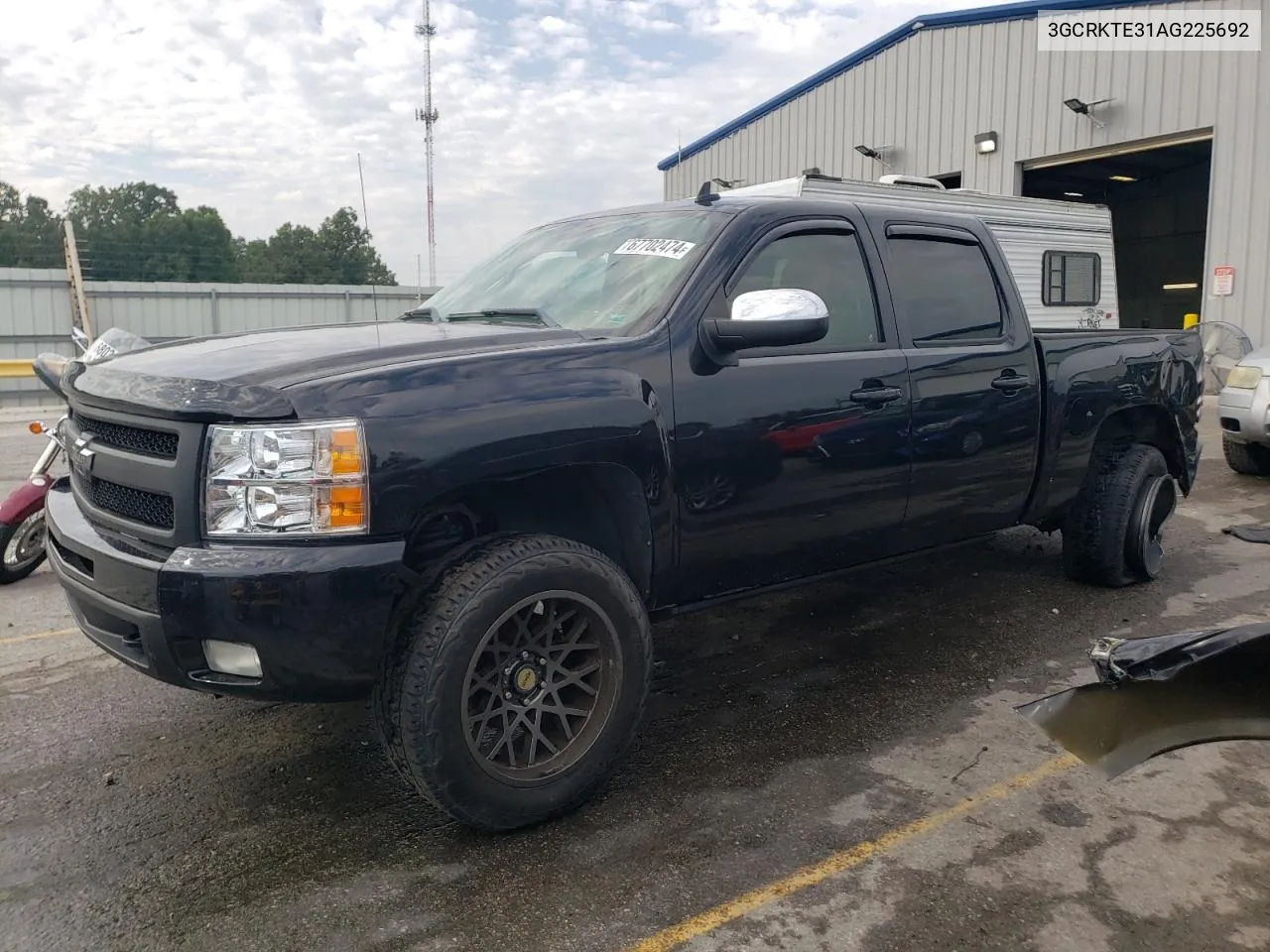 2010 Chevrolet Silverado K1500 Ltz VIN: 3GCRKTE31AG225692 Lot: 67702474