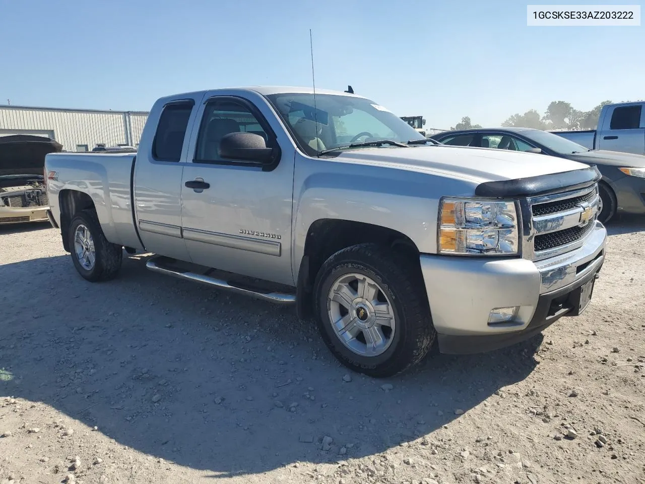 2010 Chevrolet Silverado K1500 Lt VIN: 1GCSKSE33AZ203222 Lot: 69656544