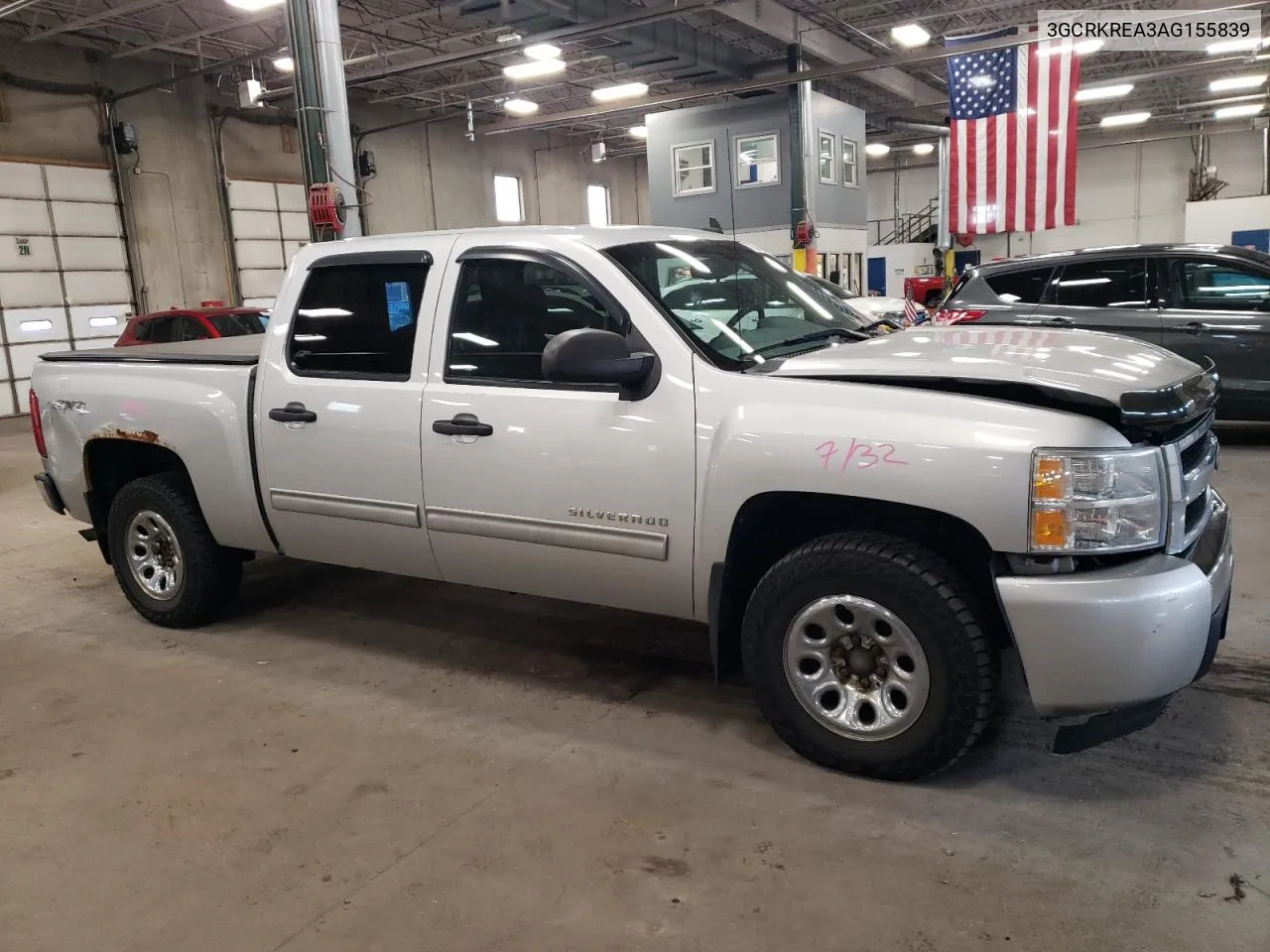 2010 Chevrolet Silverado K1500 Ls VIN: 3GCRKREA3AG155839 Lot: 70040864