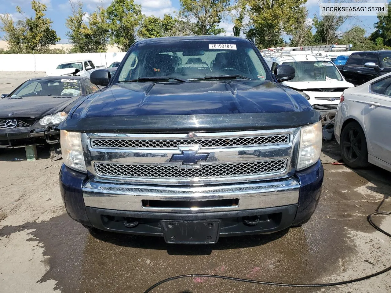 2010 Chevrolet Silverado K1500 Lt VIN: 3GCRKSEA5AG155784 Lot: 70193104