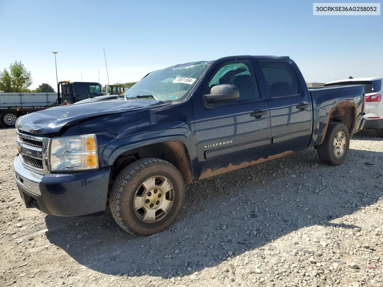 2010 Chevrolet Silverado K1500 Lt VIN: 3GCRKSE36AG258052 Lot: 70801584