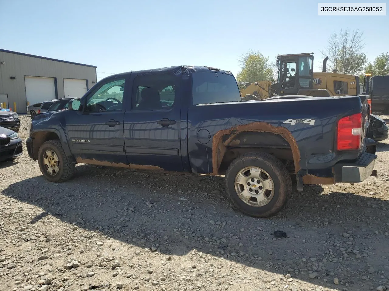 2010 Chevrolet Silverado K1500 Lt VIN: 3GCRKSE36AG258052 Lot: 70801584