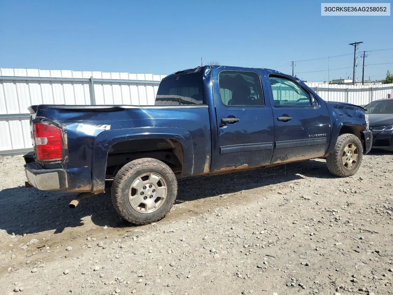 2010 Chevrolet Silverado K1500 Lt VIN: 3GCRKSE36AG258052 Lot: 70801584