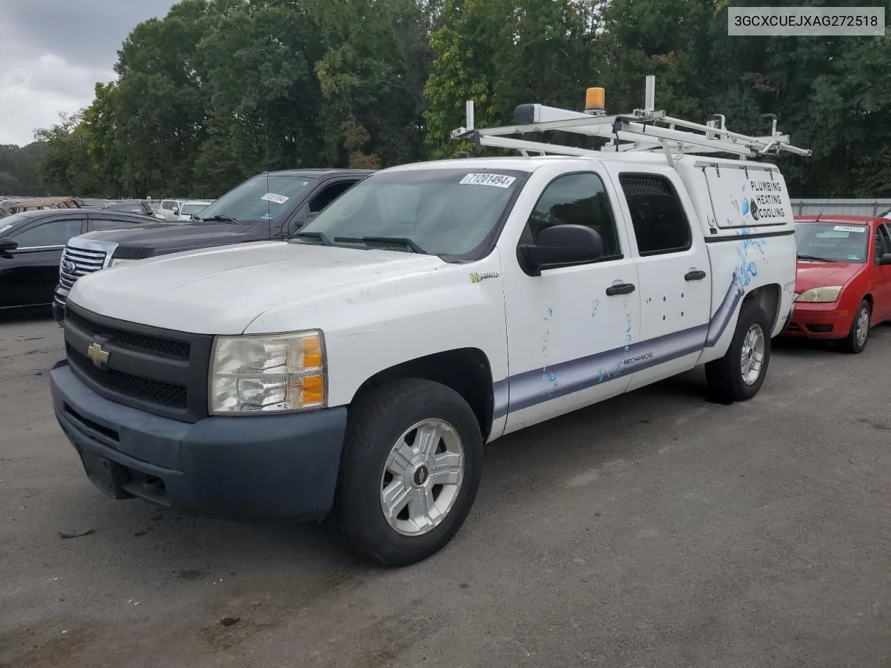 2010 Chevrolet Silverado C1500 Hybrid VIN: 3GCXCUEJXAG272518 Lot: 71201494