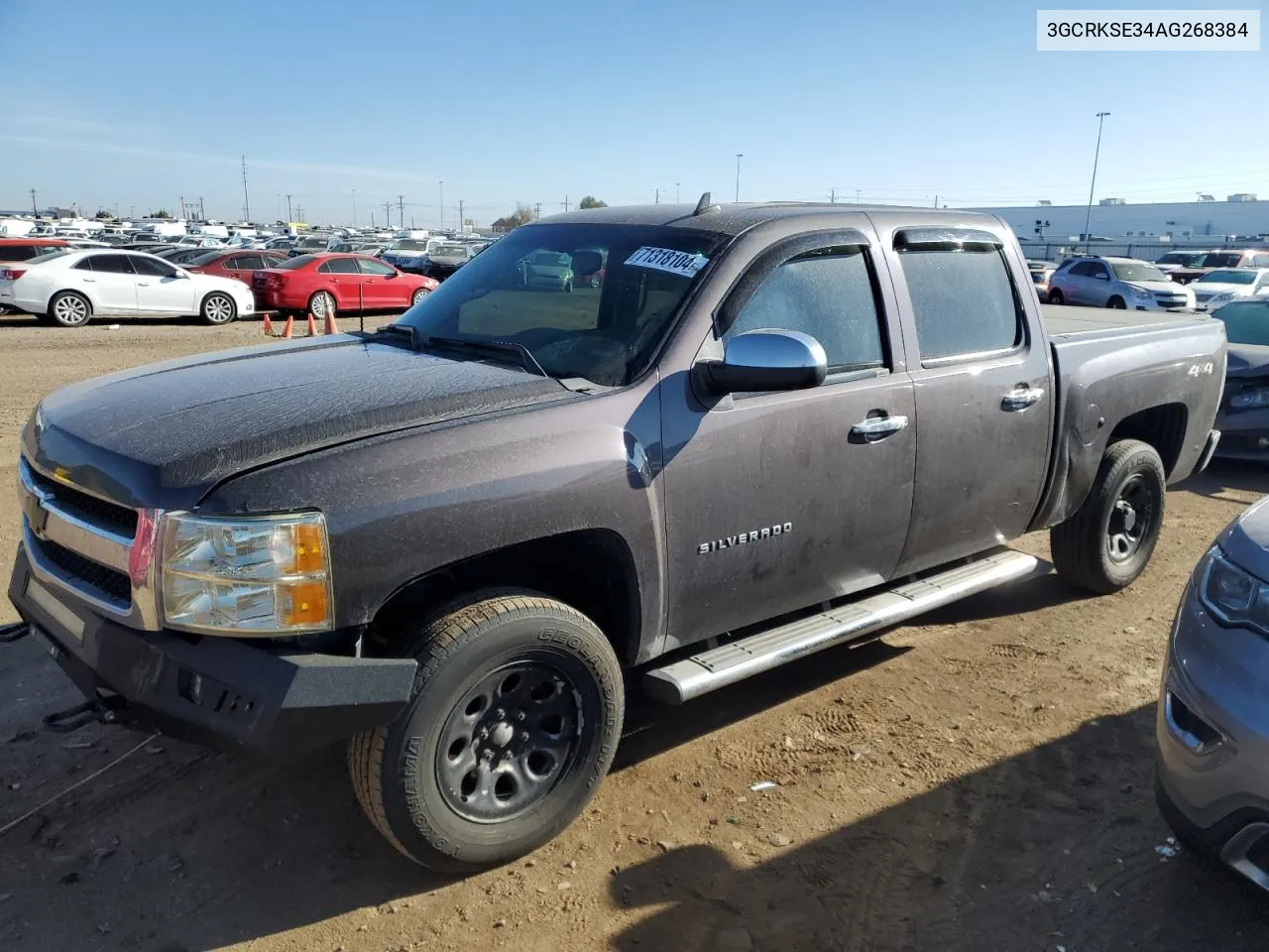 2010 Chevrolet Silverado K1500 Lt VIN: 3GCRKSE34AG268384 Lot: 71318104