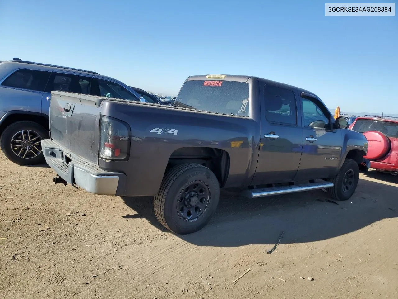 2010 Chevrolet Silverado K1500 Lt VIN: 3GCRKSE34AG268384 Lot: 71318104