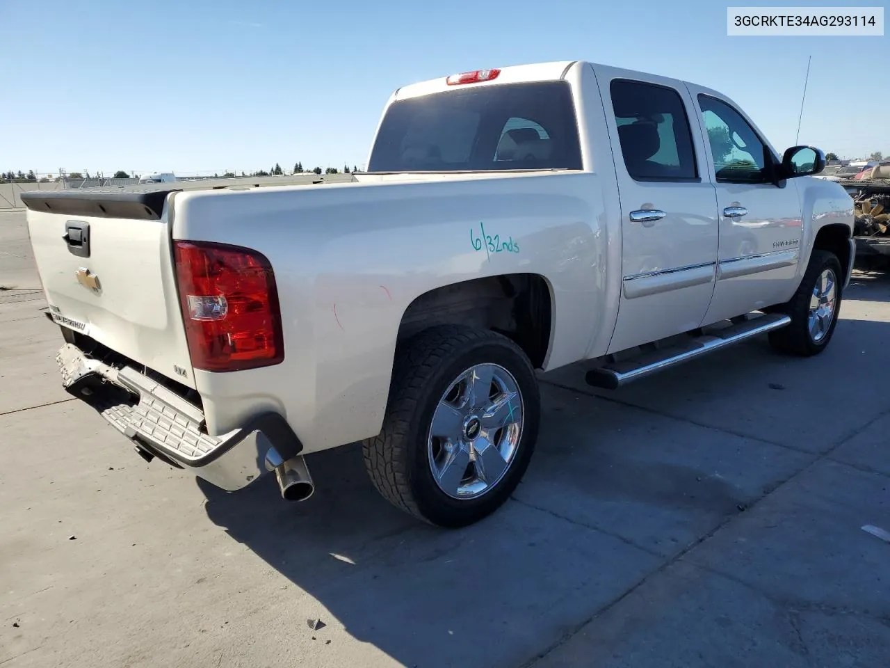 3GCRKTE34AG293114 2010 Chevrolet Silverado K1500 Ltz