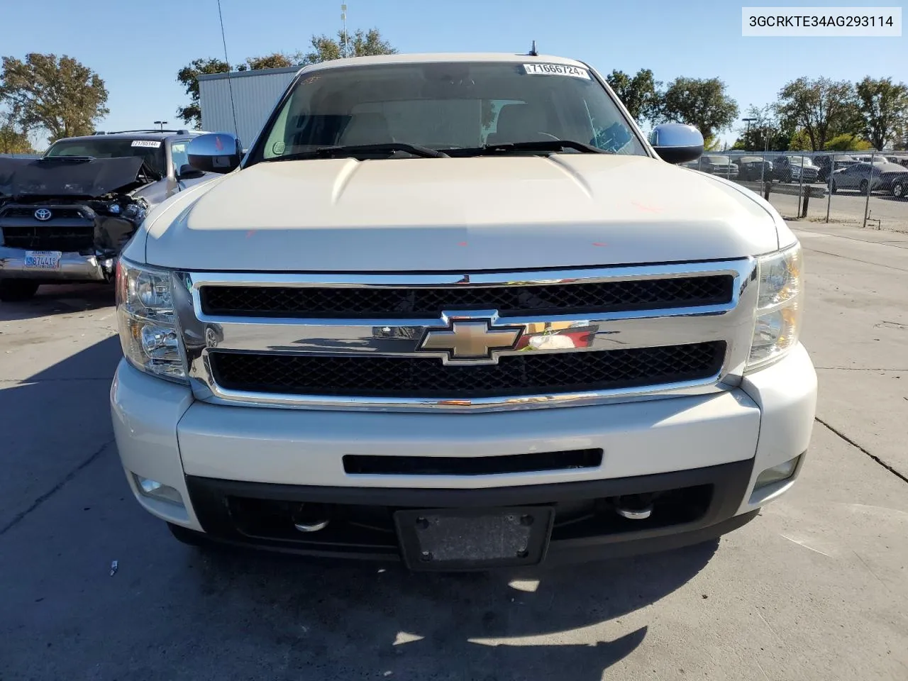 2010 Chevrolet Silverado K1500 Ltz VIN: 3GCRKTE34AG293114 Lot: 71666724