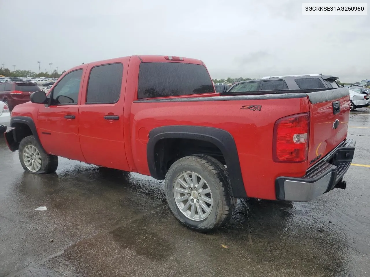 2010 Chevrolet Silverado K1500 Lt VIN: 3GCRKSE31AG250960 Lot: 71885974