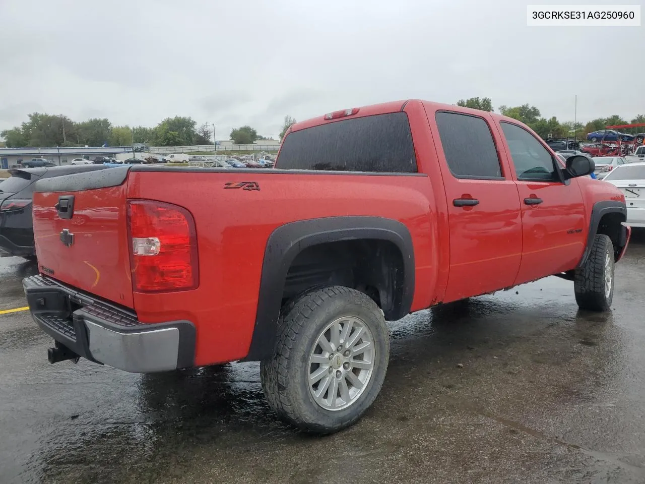 2010 Chevrolet Silverado K1500 Lt VIN: 3GCRKSE31AG250960 Lot: 71885974