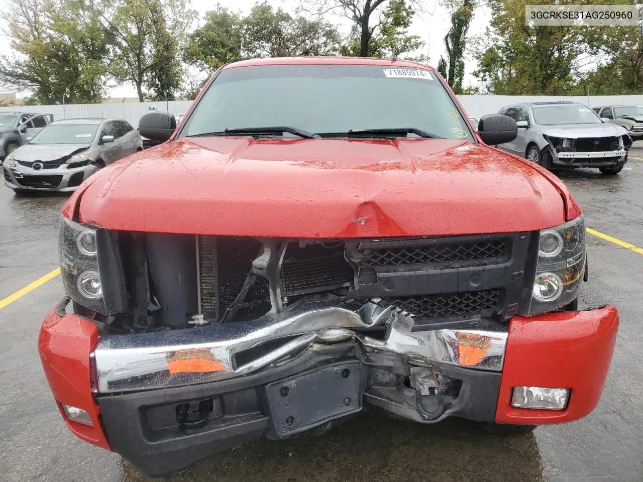 2010 Chevrolet Silverado K1500 Lt VIN: 3GCRKSE31AG250960 Lot: 71885974