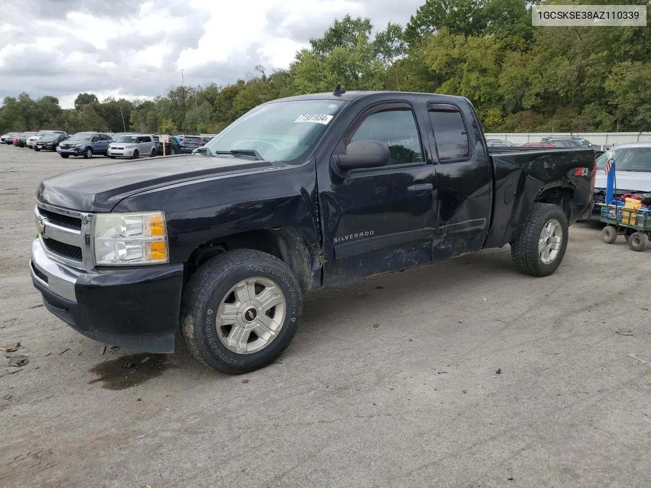 2010 Chevrolet Silverado K1500 Lt VIN: 1GCSKSE38AZ110339 Lot: 71931934