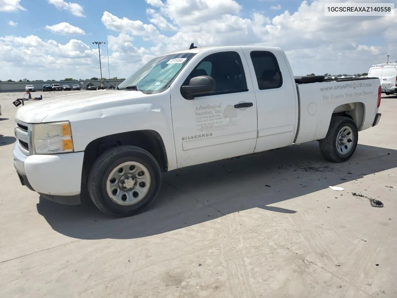 2010 Chevrolet Silverado C1500 Ls VIN: 1GCSCREAXAZ140558 Lot: 72016464