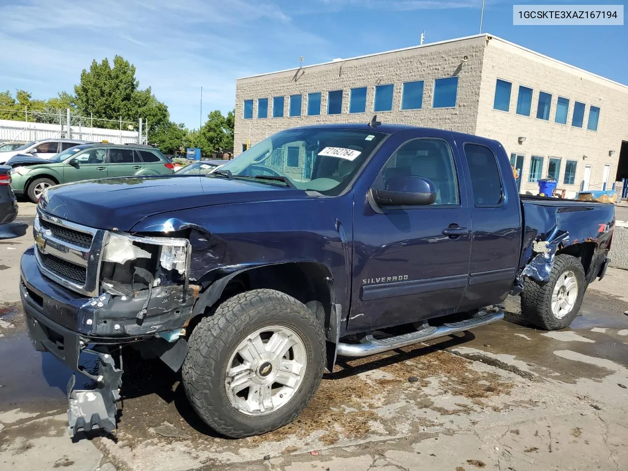 2010 Chevrolet Silverado K1500 Ltz VIN: 1GCSKTE3XAZ167194 Lot: 72162764