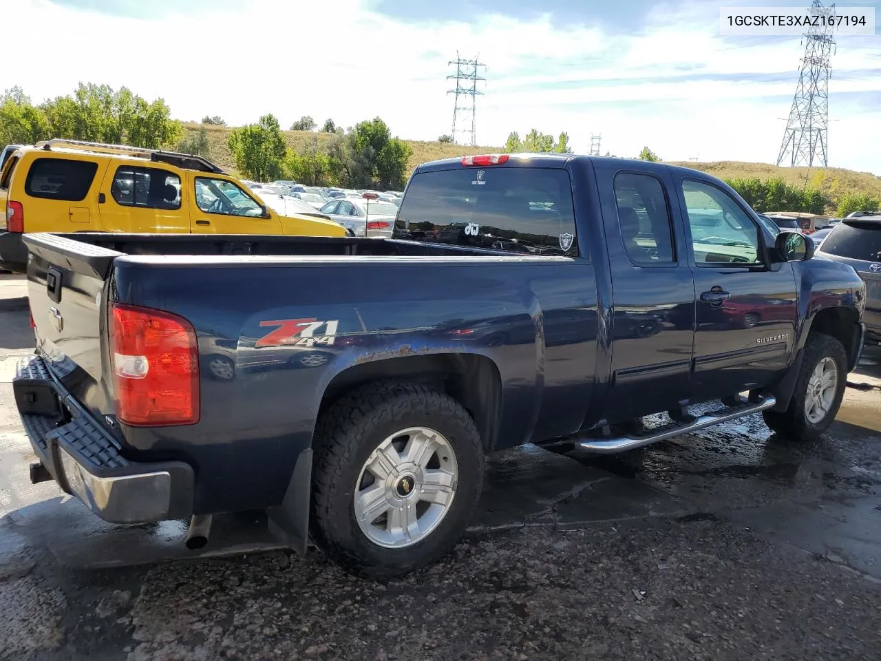 2010 Chevrolet Silverado K1500 Ltz VIN: 1GCSKTE3XAZ167194 Lot: 72162764