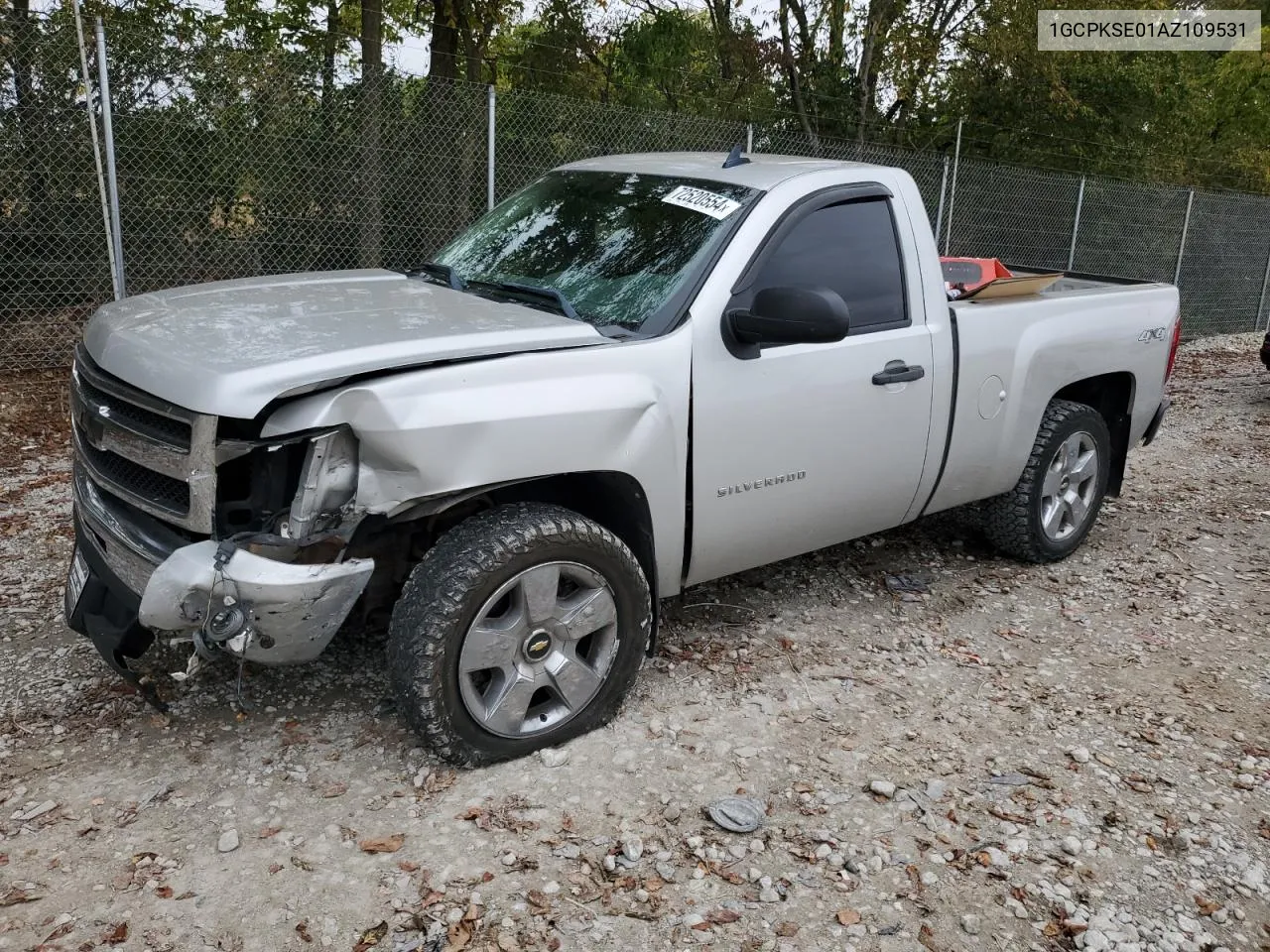 2010 Chevrolet Silverado K1500 Lt VIN: 1GCPKSE01AZ109531 Lot: 72520554