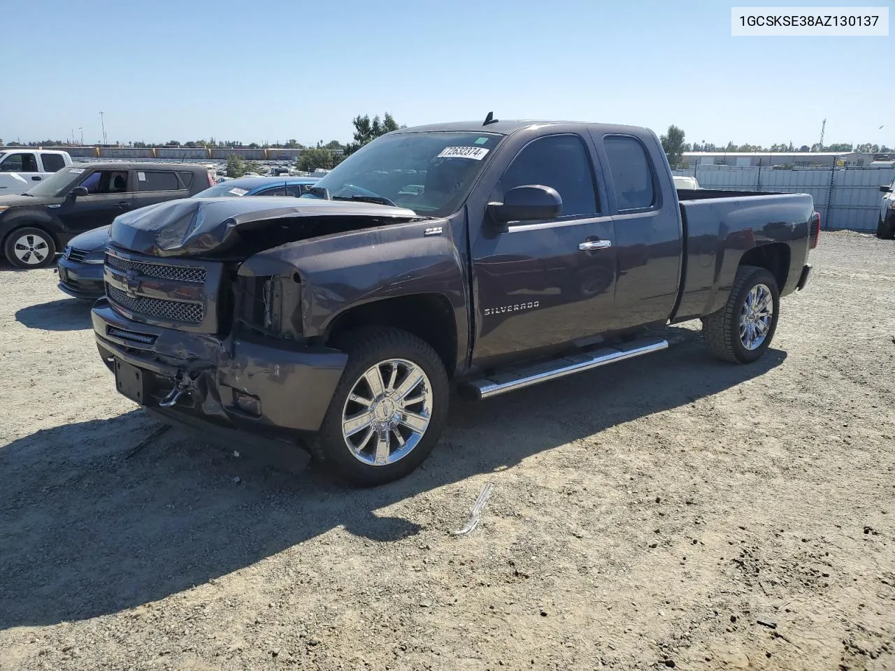 2010 Chevrolet Silverado K1500 Lt VIN: 1GCSKSE38AZ130137 Lot: 72632374