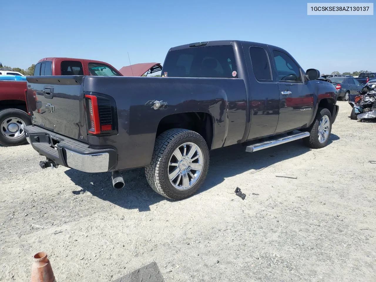 2010 Chevrolet Silverado K1500 Lt VIN: 1GCSKSE38AZ130137 Lot: 72632374