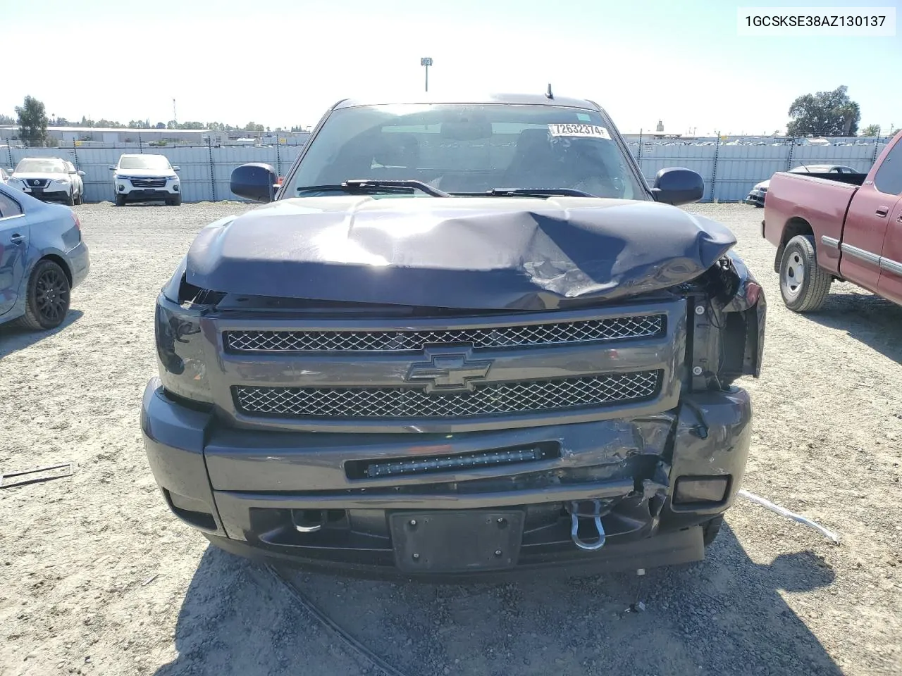 2010 Chevrolet Silverado K1500 Lt VIN: 1GCSKSE38AZ130137 Lot: 72632374