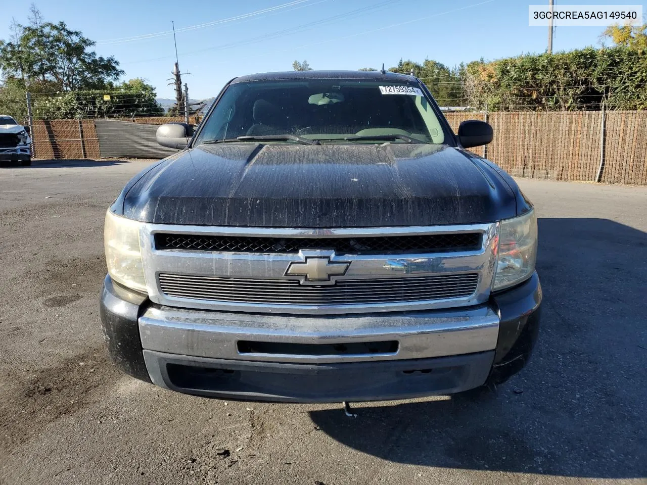 2010 Chevrolet Silverado C1500 Ls VIN: 3GCRCREA5AG149540 Lot: 72759354