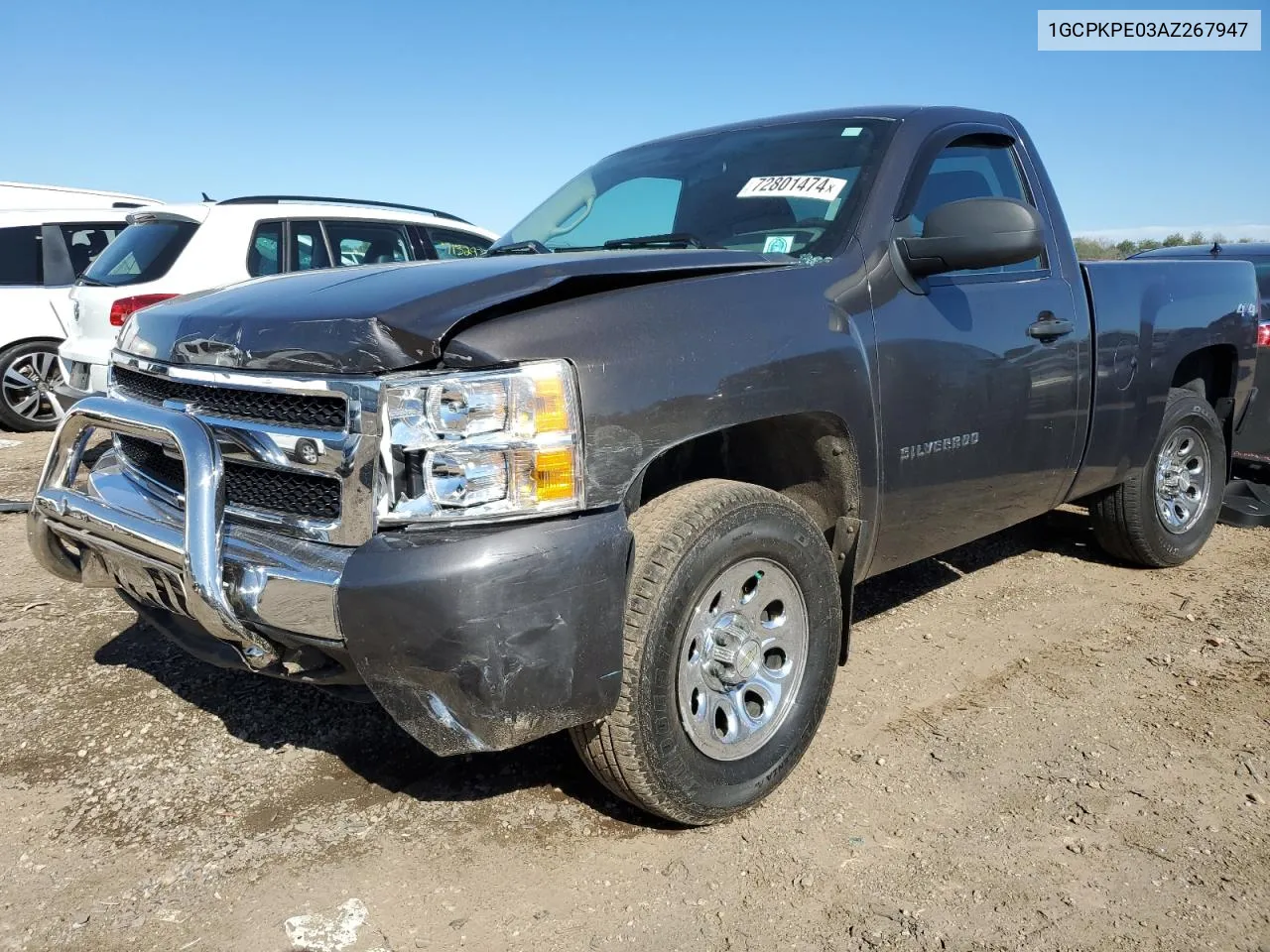 2010 Chevrolet Silverado K1500 VIN: 1GCPKPE03AZ267947 Lot: 72801474